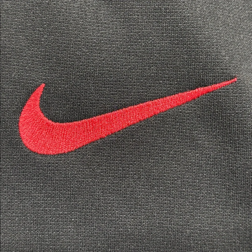 Nike Therma-FIT Black Red Pullover Fleece Hoodie Men’s M